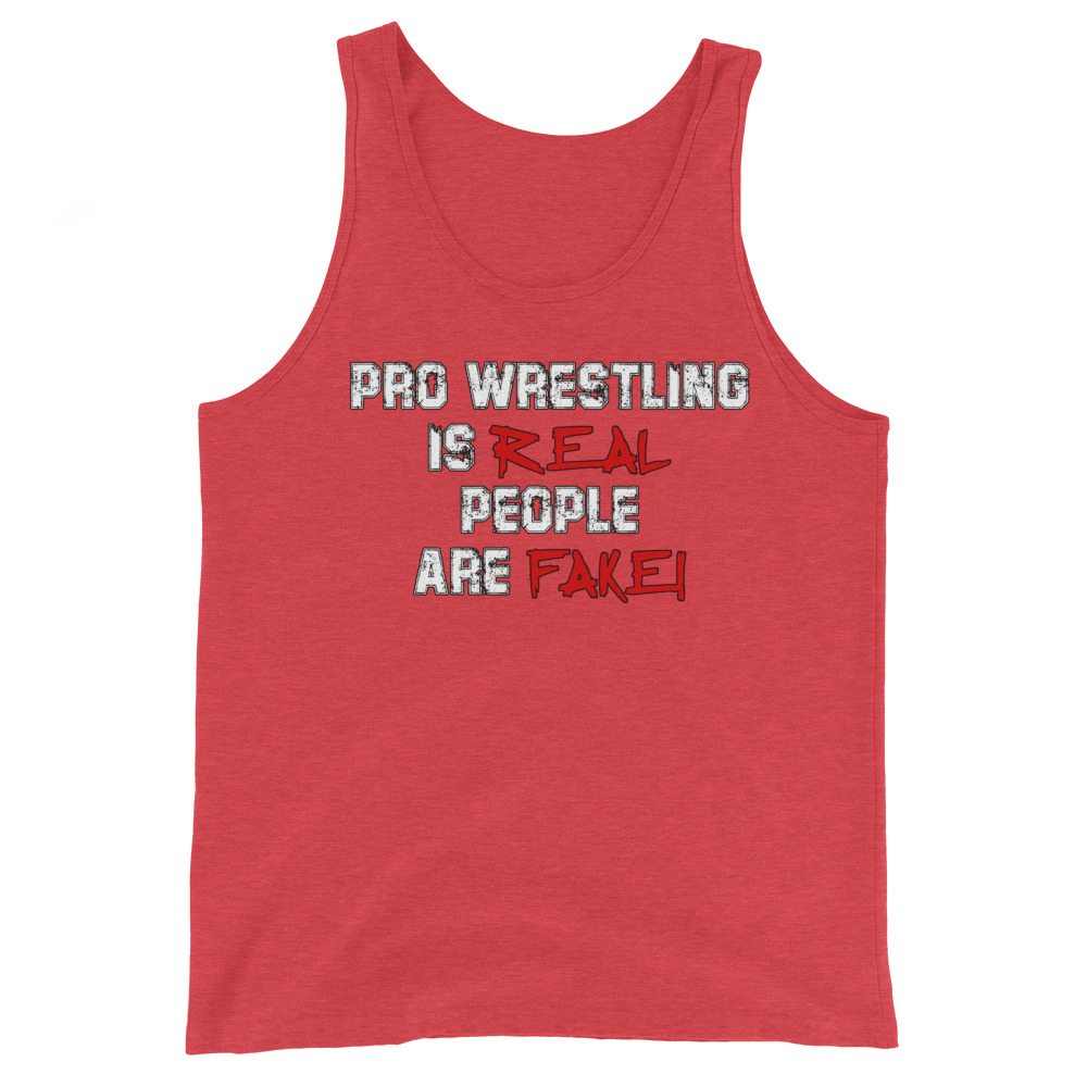 Pro Wrestling Is Real Men's Tank Top